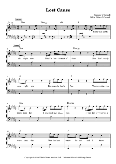 Lost Cause (arr. Anacrusa)