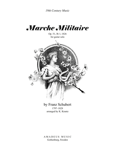 Marche Militaire Op. 51 for guitar solo (arr. K. Krantz)