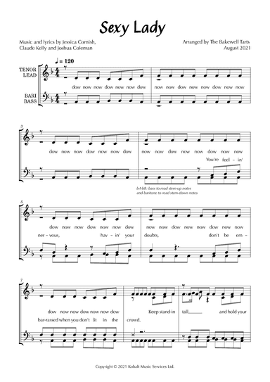 Sexy Lady (arr. The Bakewell Tarts Quartet)
