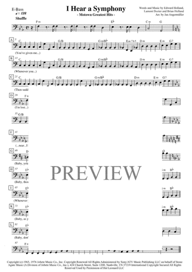 I Hear A Symphony (arr. Jan Angermüller)