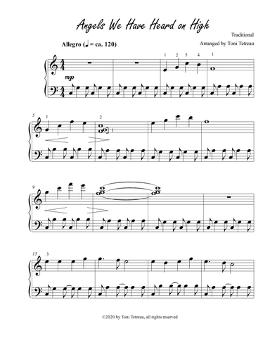 Angels We Have Heard on High (arr. Toni Tetreau)