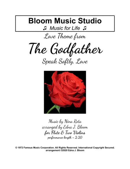 Speak Softly Love (arr. Edna J. Bloom)