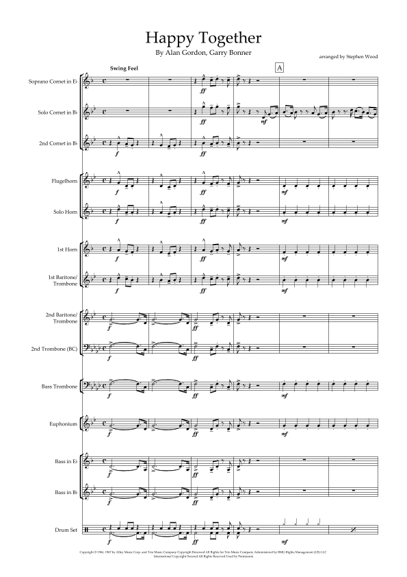 Happy Together (arr. Stephen Wood)