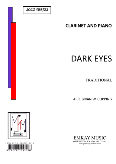 DARK EYES – CLARINET & PIANO (arr. BRIAN W. COPPING)