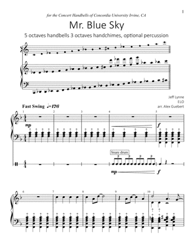 Mr. Blue Sky (arr. Alex Guebert)