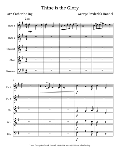 Thine is the Glory (arr. Catherine Ing)