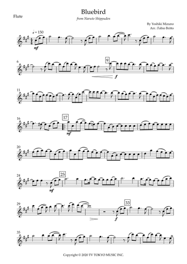 Ikimono Gakari's Blue Bird (arr. Fabio Britto)