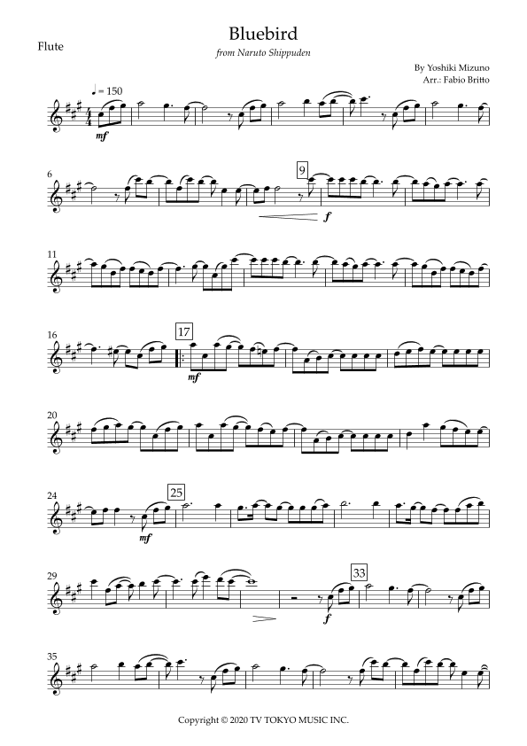 Ikimono Gakari's Blue Bird (arr. Fabio Britto)