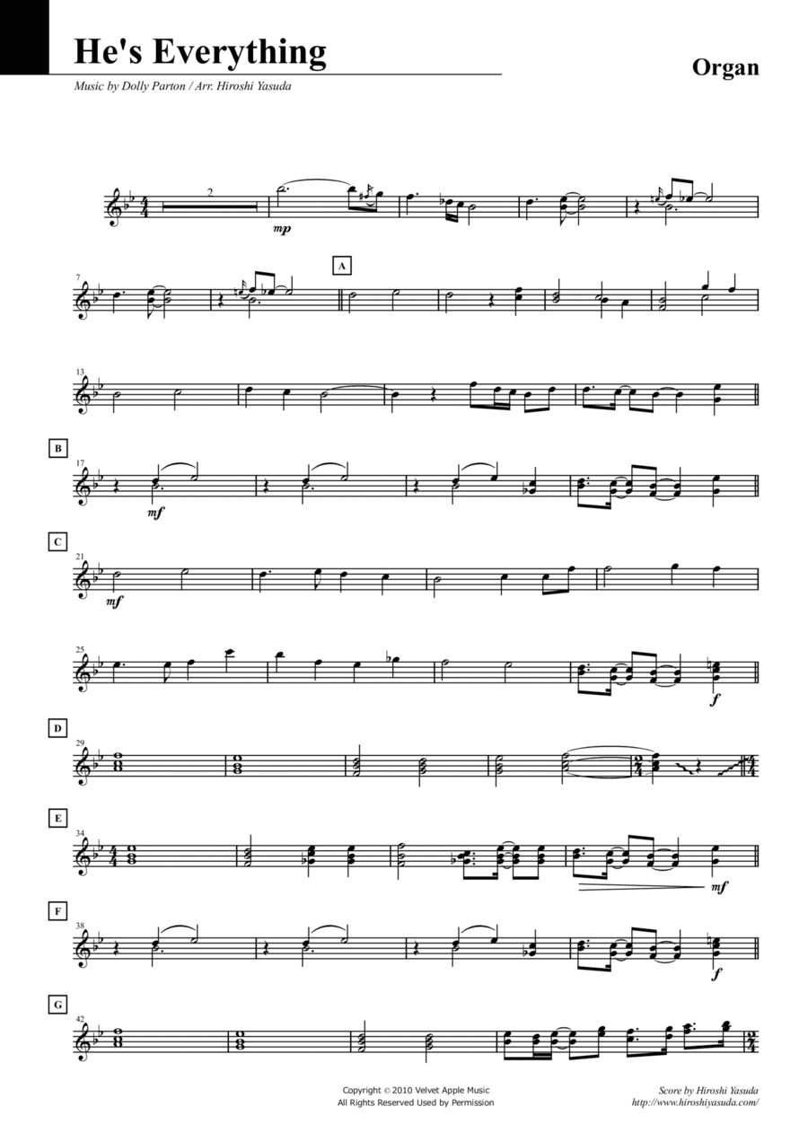 He's Everything (arr. Hiroshi Yasuda)