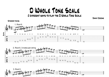 D Whole Tone Scale (5 Ways to Play)