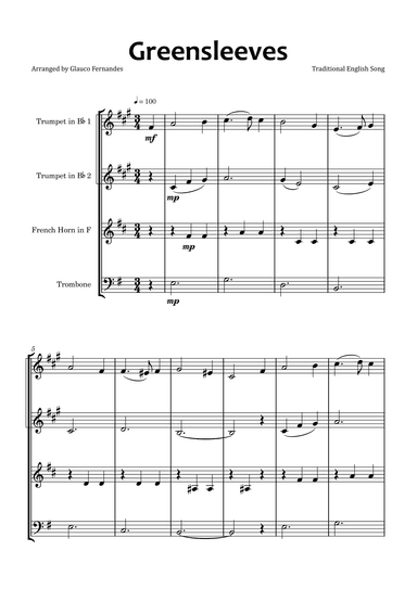 Greensleeves (arr. Glauco Fernandes)