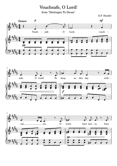 Vouchsafe, O Lord! Low voice G-sharp minor (gis-Moll) (arr. Vladyslav Panfilenko)