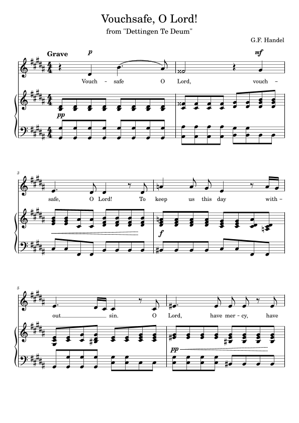 Vouchsafe, O Lord! Low voice G-sharp minor (gis-Moll) (arr. Vladyslav Panfilenko)