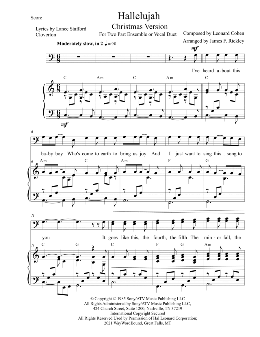 Hallelujah (arr. James F. Rickley)