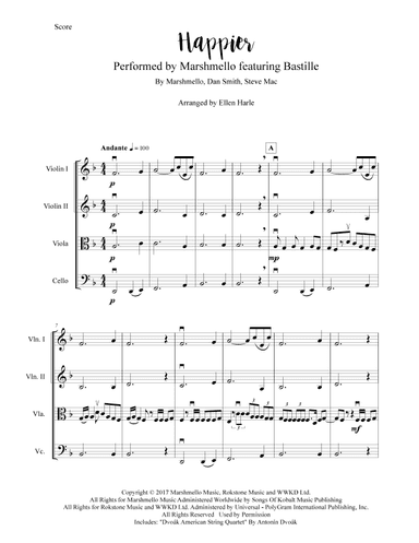 Happier (arr. Ellen Harle)