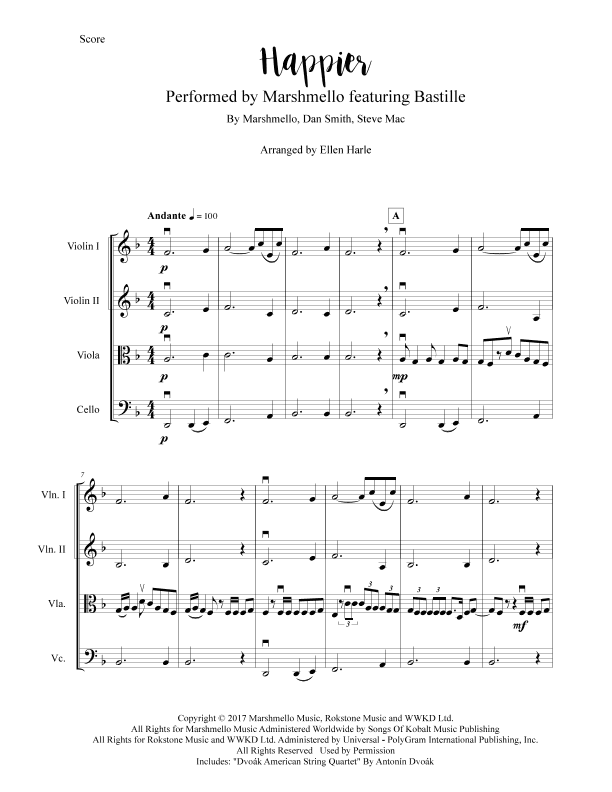 Happier (arr. Ellen Harle)