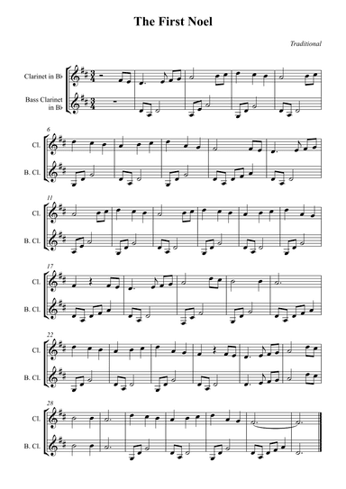 The First Noel (arr. Wesley S. SIlva)