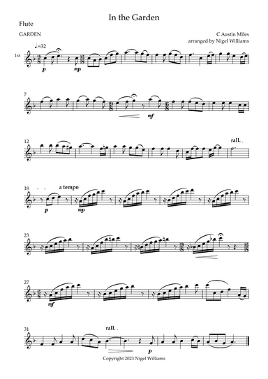 In the Garden (arr. Nigel Williams)