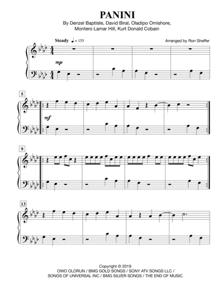Panini (arr. Ron Sheffer)