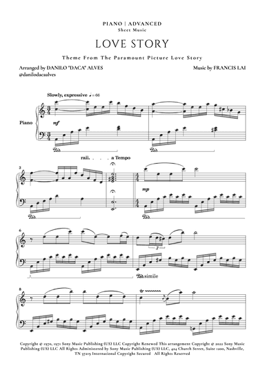 Love Story (arr. Danilo "Daca" Alves)