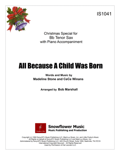 All Because A Child Was Born (arr. Bob Marshall)