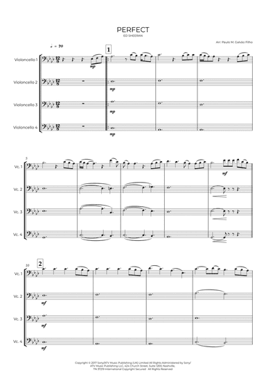 Perfect (arr. Paulo Galvão Filho)