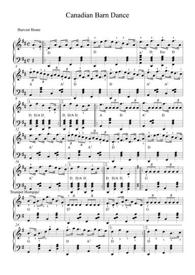 Canadian Barn Dance For Accordion (arr. Martin Hay)
