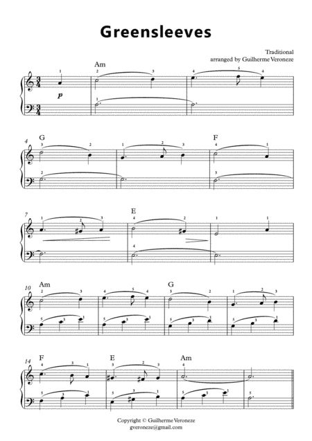 Greensleeves (arr. Guilherme Veroneze)