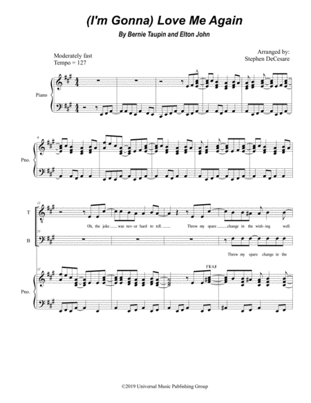 (i'm Gonna) Love Me Again (arr. Stephen DeCesare)