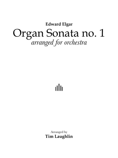 Sonata in G (Orchestra) (arr. Tim Laughlin)