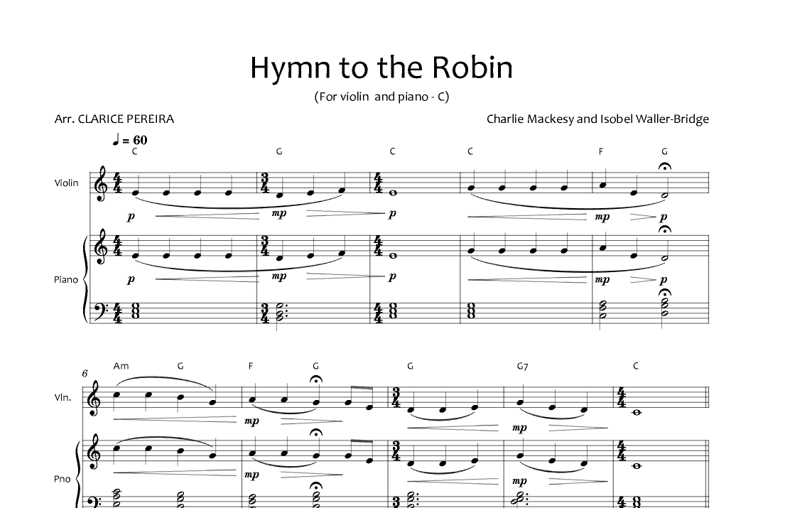 A Hymn For The Robin (arr. Clarice Pereira)