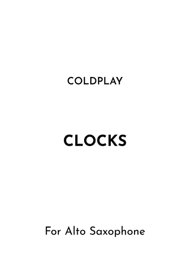 Clocks (arr. Jireh J.)
