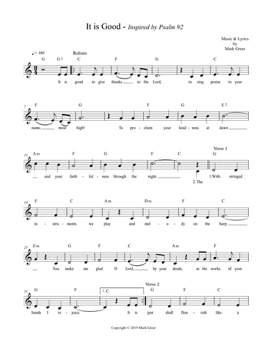 It is Good - Inspired by Psalm 92