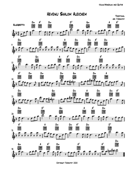Hevenu Shalom Aleichem (arr. Frank Kerntiff)