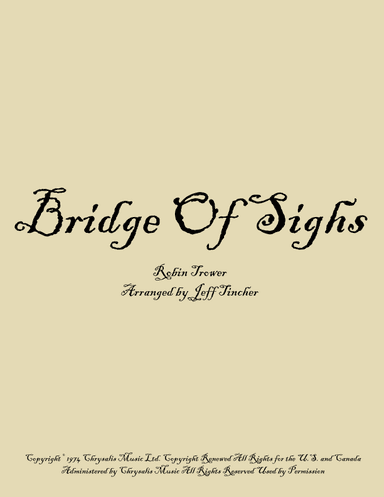 Bridge Of Sighs (arr. Jeff Tincher)