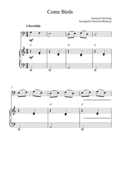 Come Birds (arr. Kaiserin Rebecca)