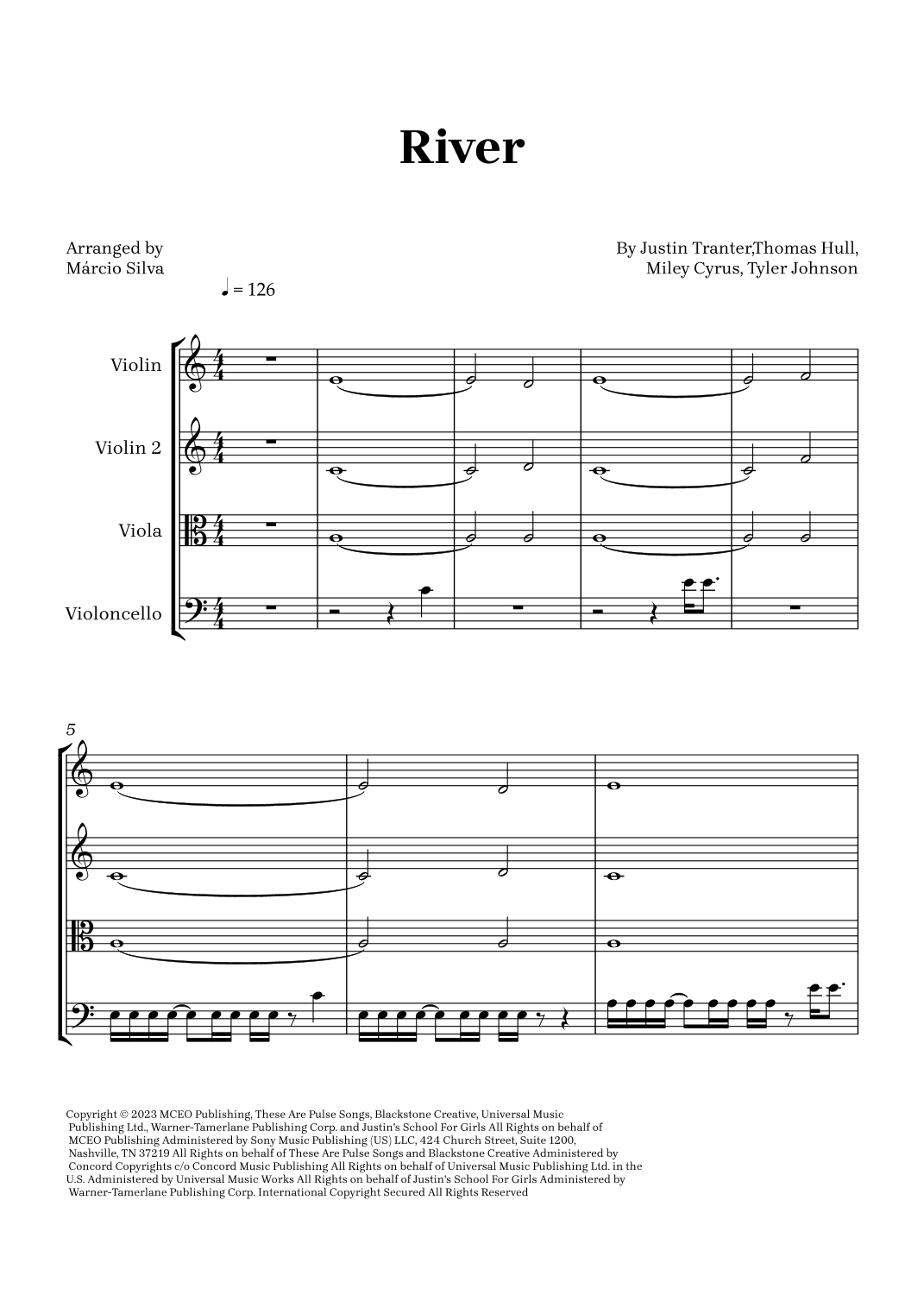 River (arr. Márcio Silva)
