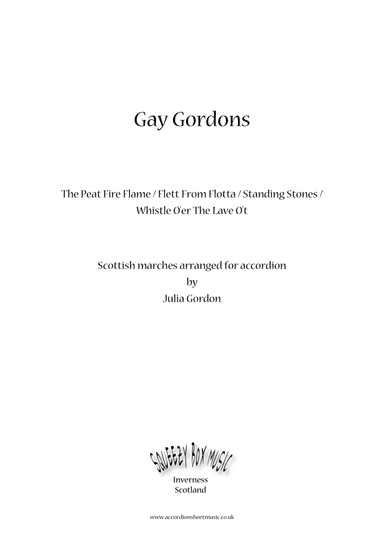 Gay Gordons (The Peat Fire Flame / Flett From Flotta / Standing Stones / Whistle O'er The Lave O't) (arr. Julia Gordon)