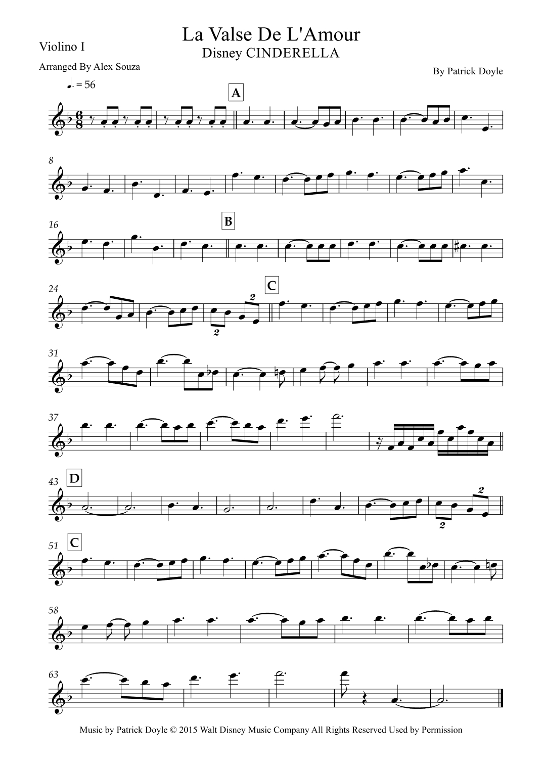 La Valse De L'amour (arr. Alex Souza)