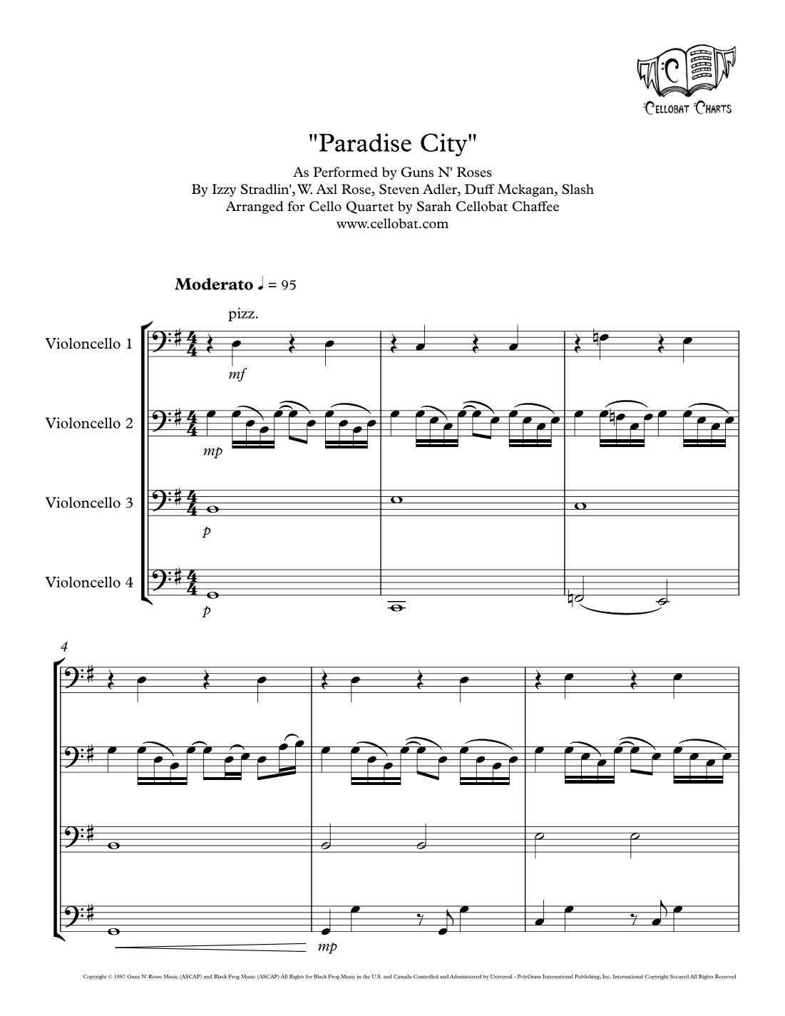 Paradise City (arr. Sarah Cellobat Chaffee)