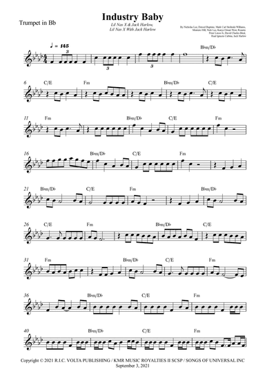 Industry Baby (arr. Wesley S. SIlva)