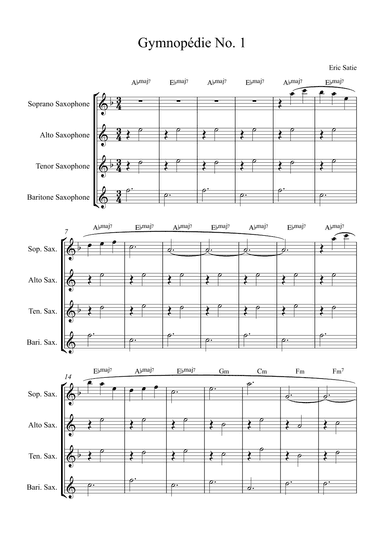 Gymnopédie No. 1 (arr. Alex Nunes Rodrigues)
