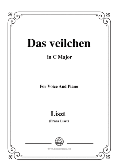 Liszt-Das veilchen in C Major,for Voice and Piano (arr. MSM)