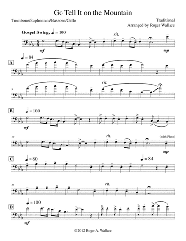 Go Tell It on the Mountain (arr. Roger Wallace)