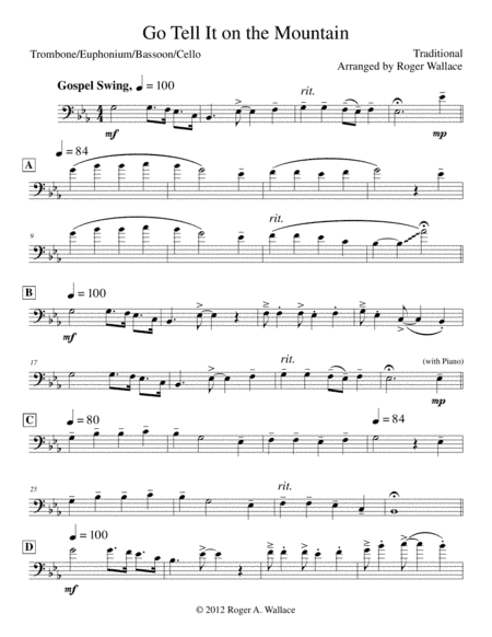 Go Tell It on the Mountain (arr. Roger Wallace)