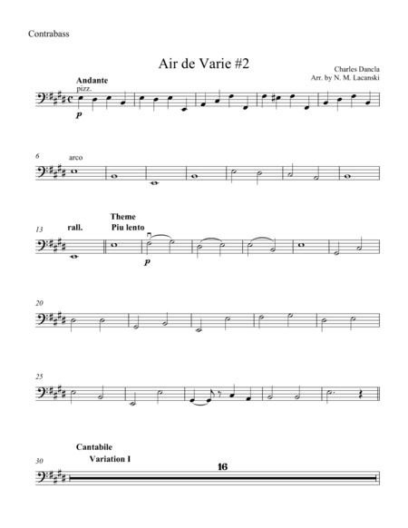 Air de Varie #2 (arr. Nick Lacanski)