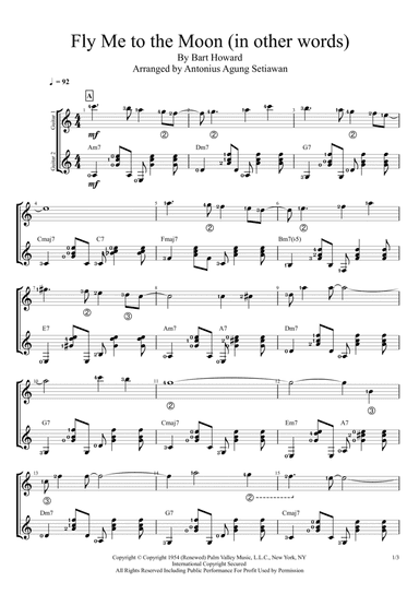 Fly Me To The Moon (in Other Words) (arr. Antonius Agung Setiawan)