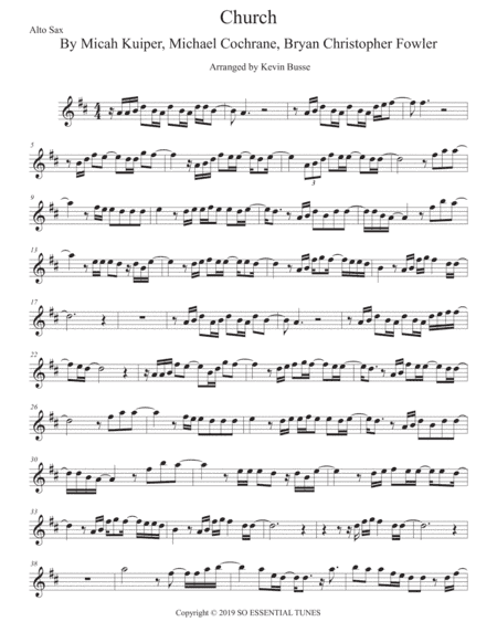 Church (take Me Back) (arr. Kevin Busse)