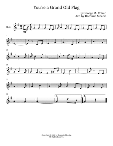 You're a Grand Old Flag (arr. Dominic Meccia)