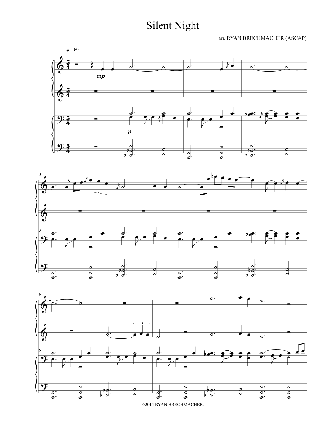 Silent Night (arr. Ryan Brechmacher)